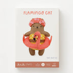 Flamingo Cat Felt Doll Kit