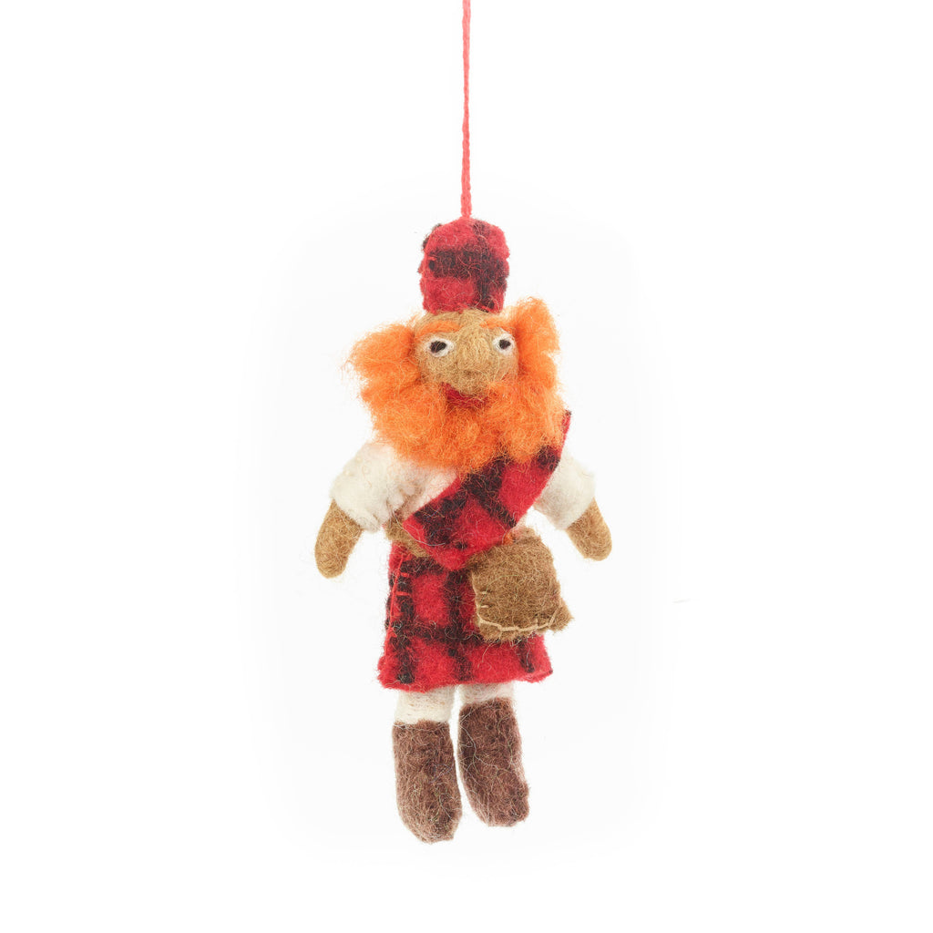 Lachlan the Scotsman Felt Ornament