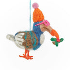 Festive Dodo Felt Ornament