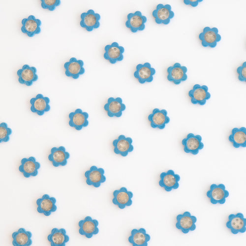 Blue Daisy Buttons