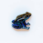 Bead Embroidery Kit: DIY Seed Bead Frog Brooch