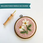 Pink Daisy, Punch Needle Kit