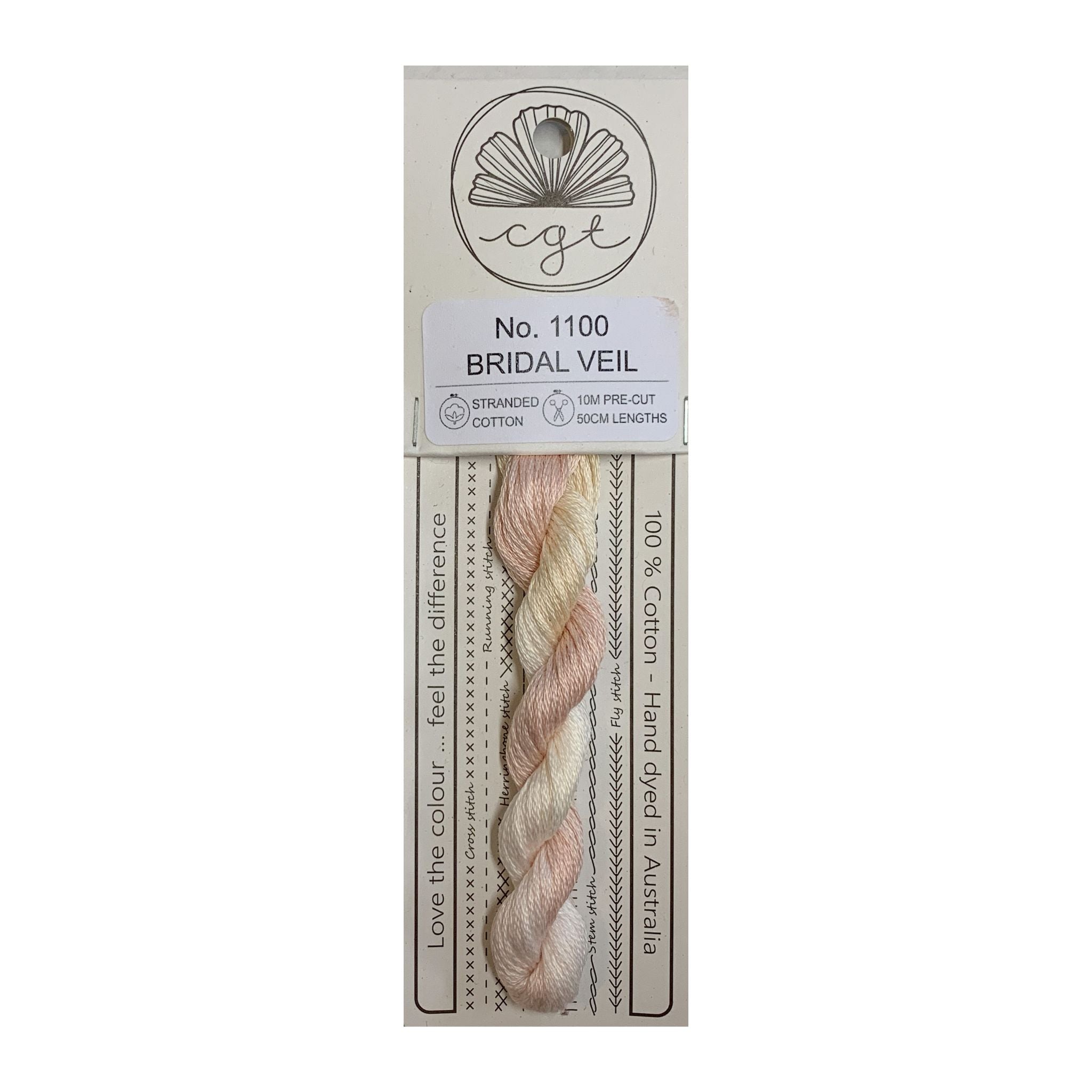 Variegated Floss, Bridal Veil 1100