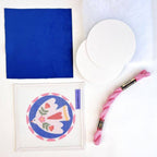 Noon Folk Bird Needlepoint Ornament Kit