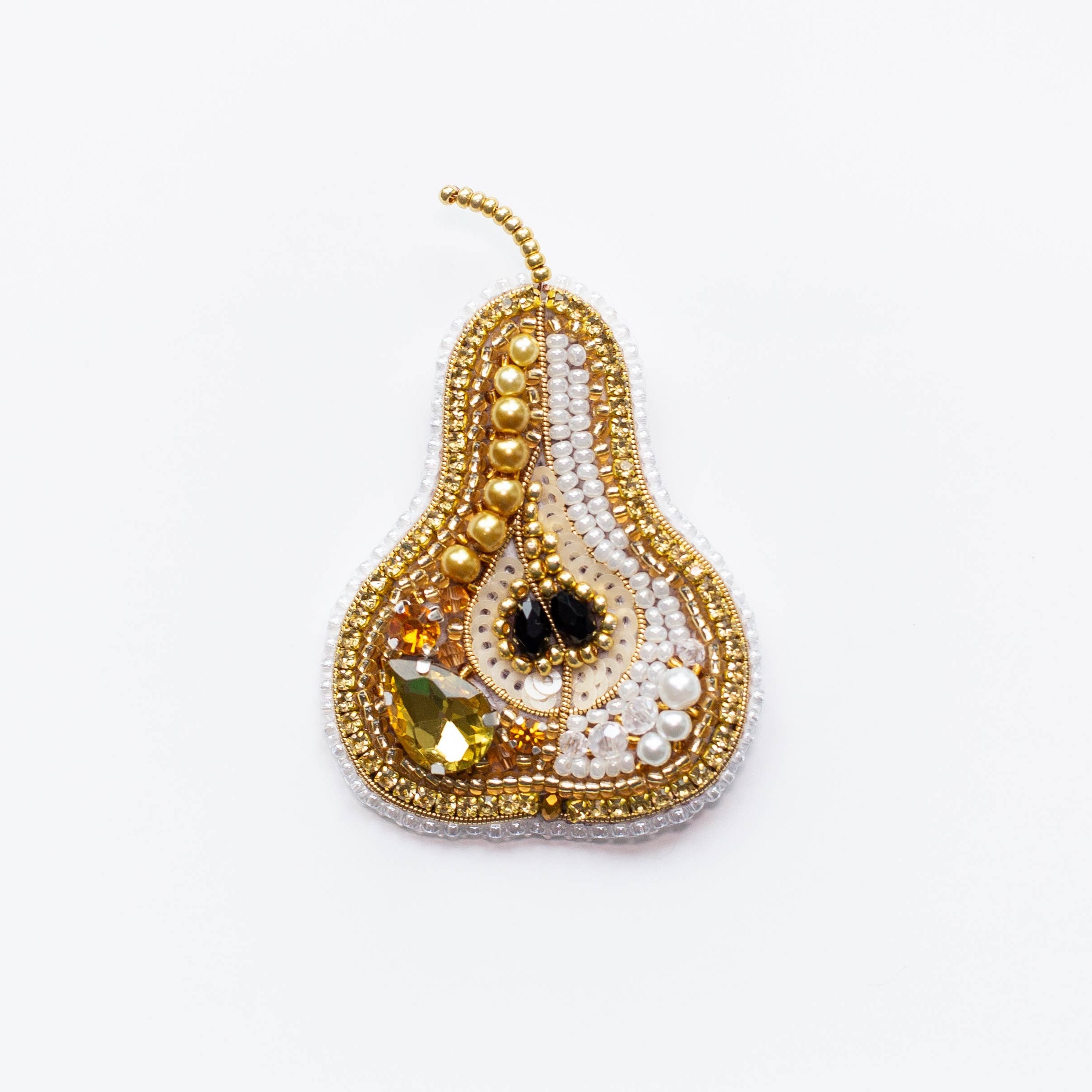 Pear,  Bead Embroidery Kit