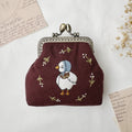 Duck Embroidered Coin Purse