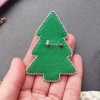 Christmas Brooch, Bead Embroidery Kit