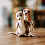 Meerkat Family, Needle Felting Kit
