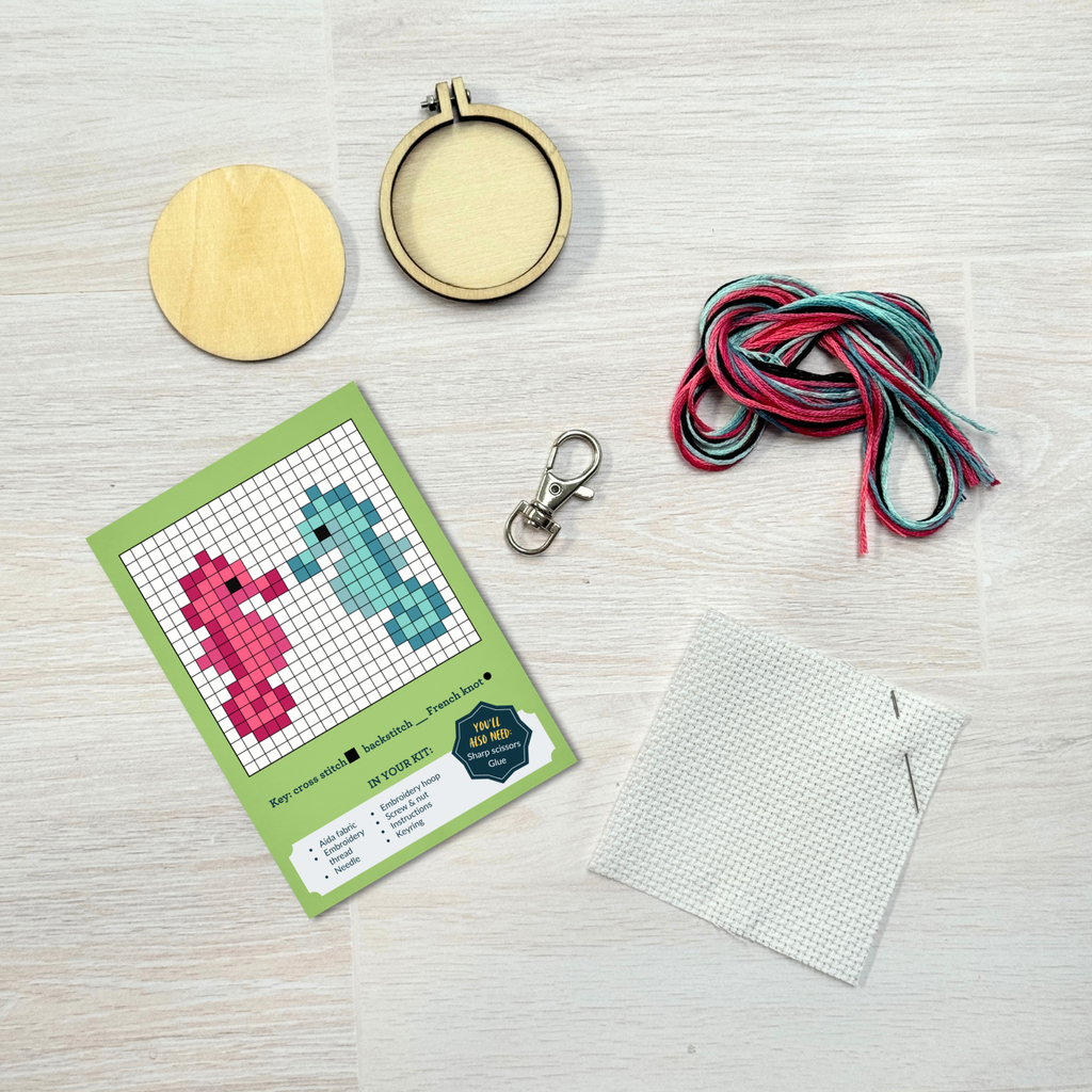 Seariously Glad We're Friends Mini Matchbox Cross Stitch Kit