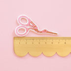 Stork Scissors Iron-On Patch