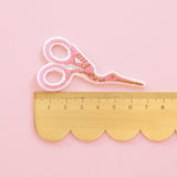 Stork Scissors Iron-On Patch