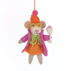 Margie the Merry Mouse Felt Ornament