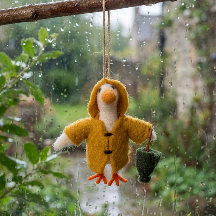Puddles the Goose Felt Ornament