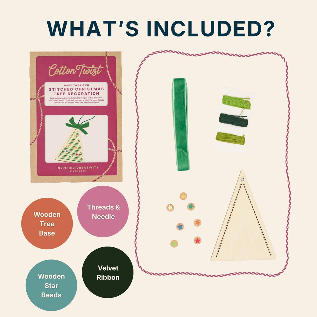 Make Your Own Stitched Christmas Tree Decoration