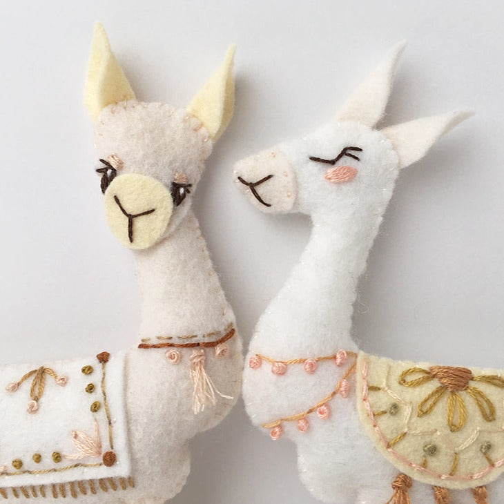 Sweet Llamas Felt Pattern