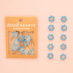 Blue Daisy Buttons