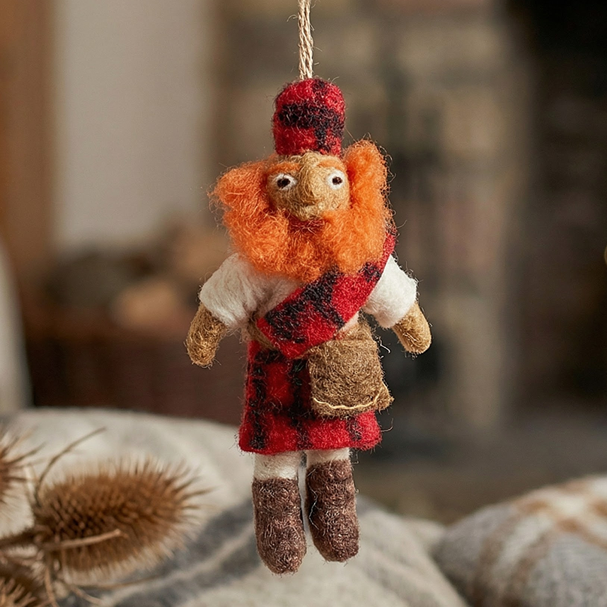 Lachlan the Scotsman Felt Ornament