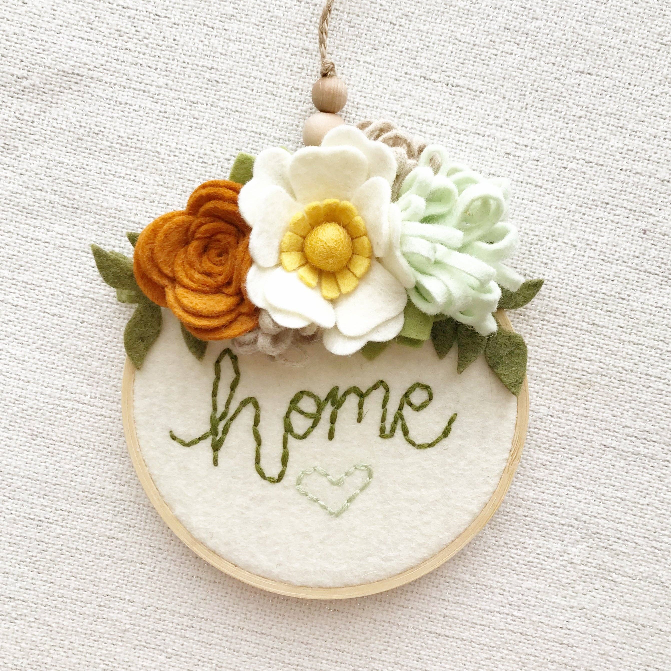 Mini Autumn Succulent Felt Flower Kit