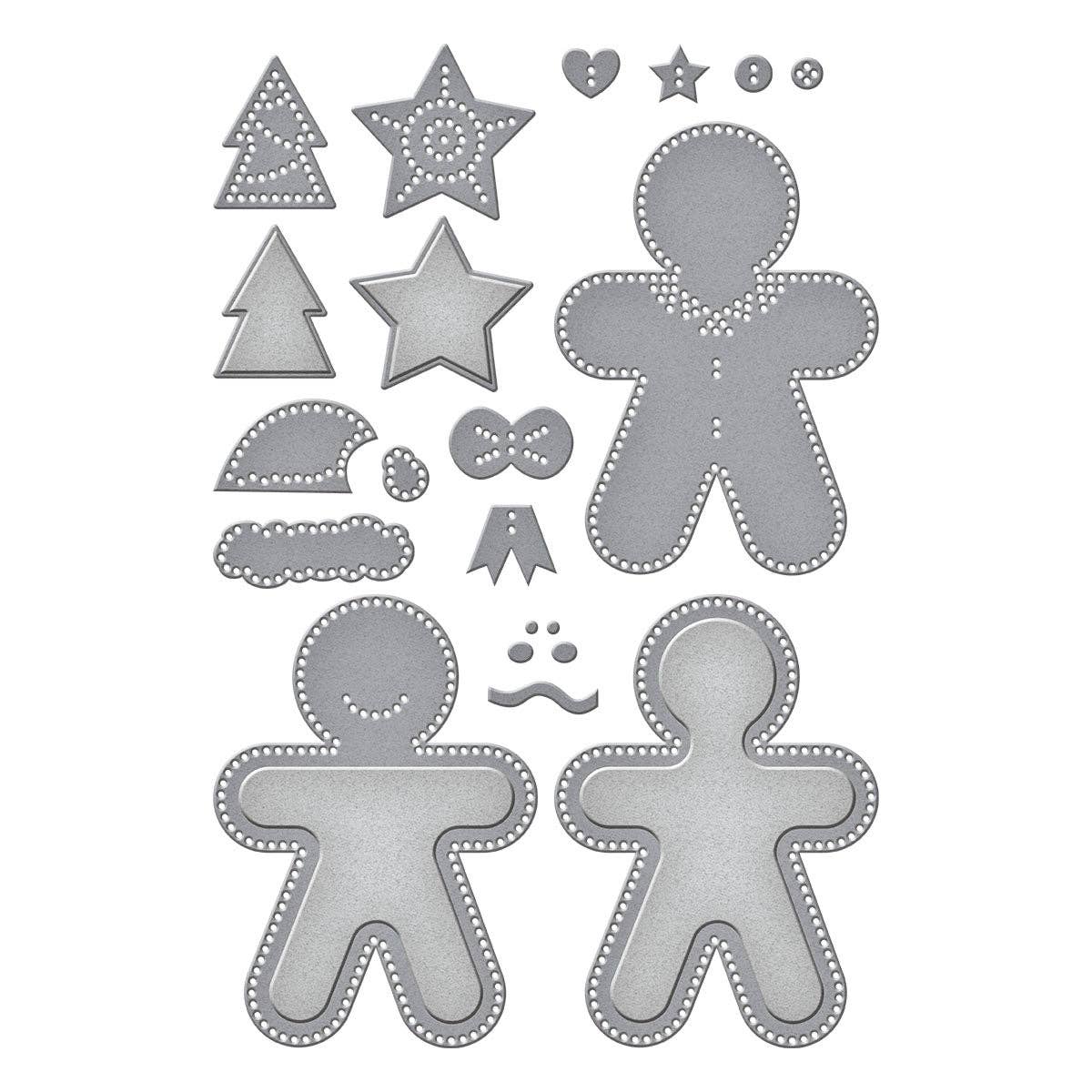 Gingerbread Boy & Girl by Nichol Spohr, Spellbinders Die