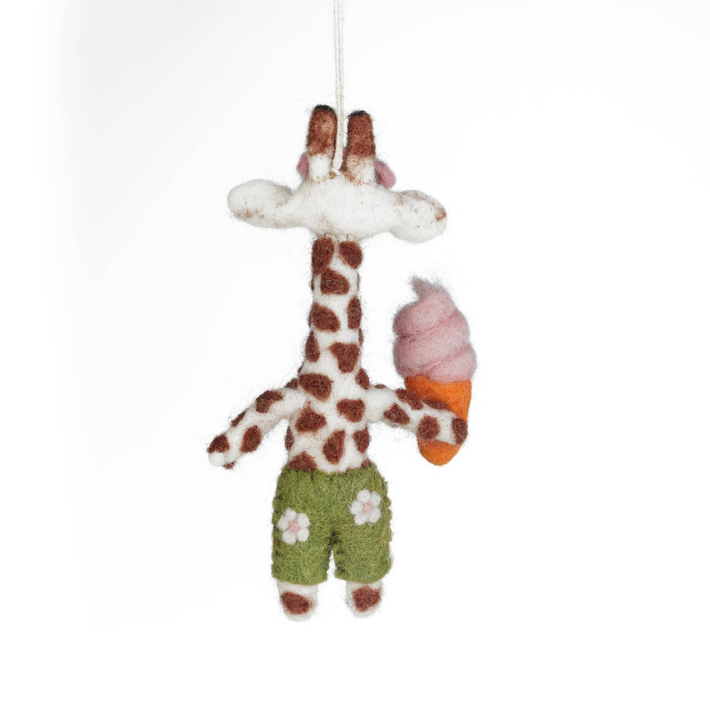 Ginny the Giraffe Safari Felt Ornament