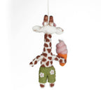 Ginny the Giraffe Safari Felt Ornament
