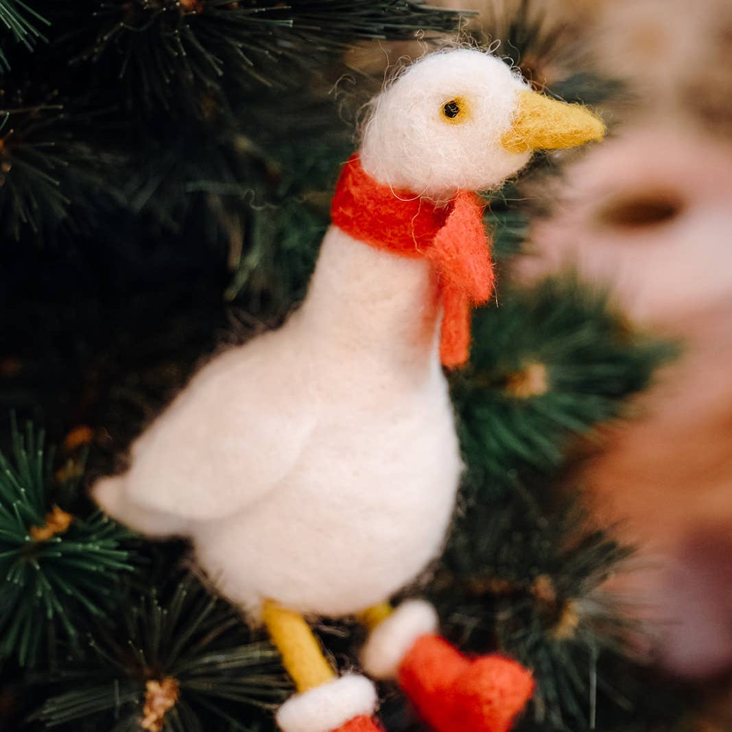 Winter Goose Needle Felting Kit