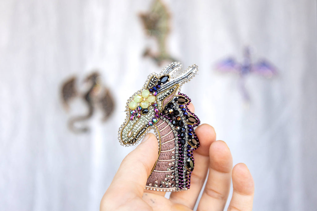 Beaded Dragon Brooch Kit