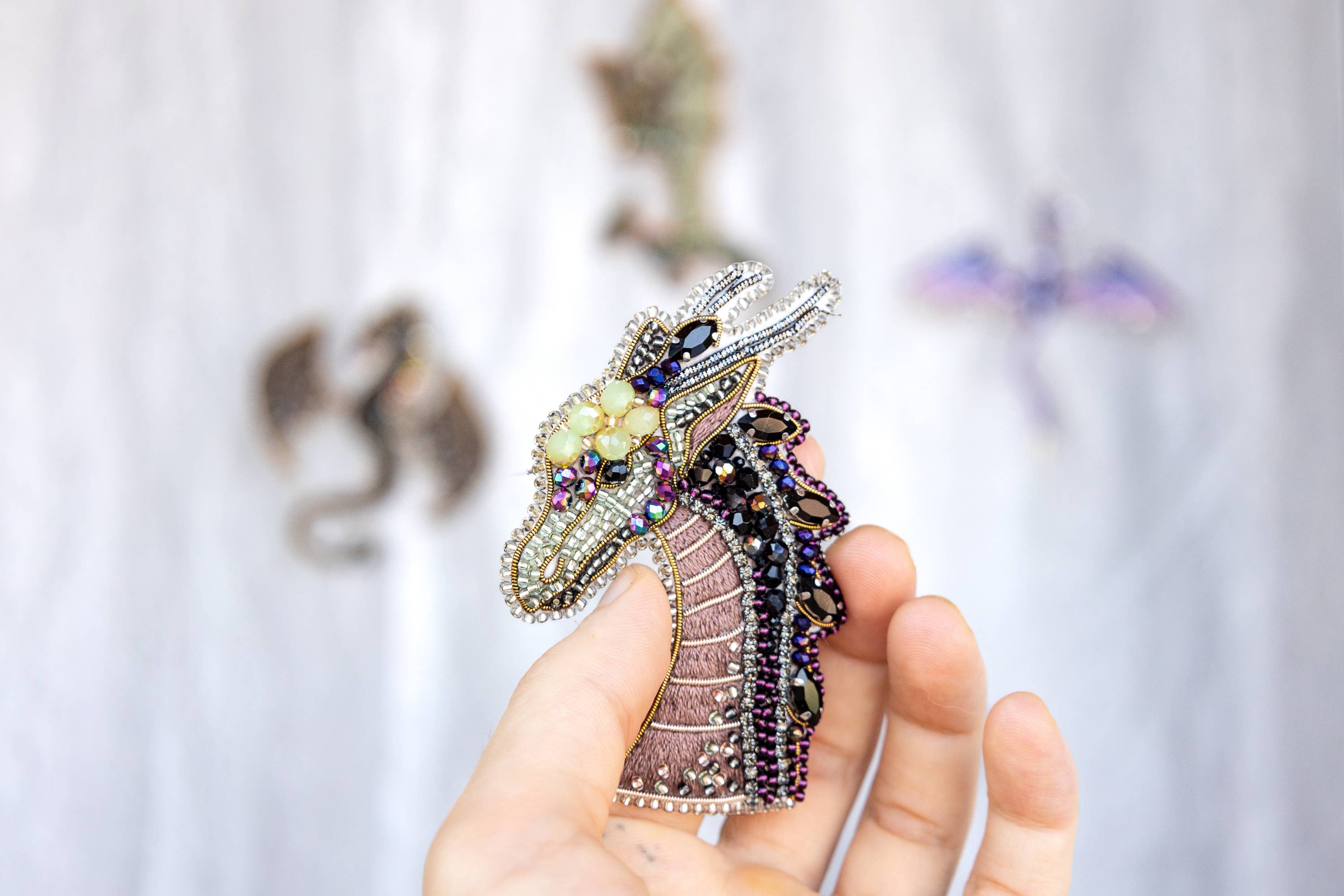 Beaded Dragon Brooch Kit