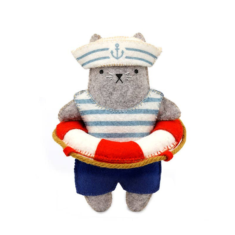Sailor Cat Felt Doll Kit