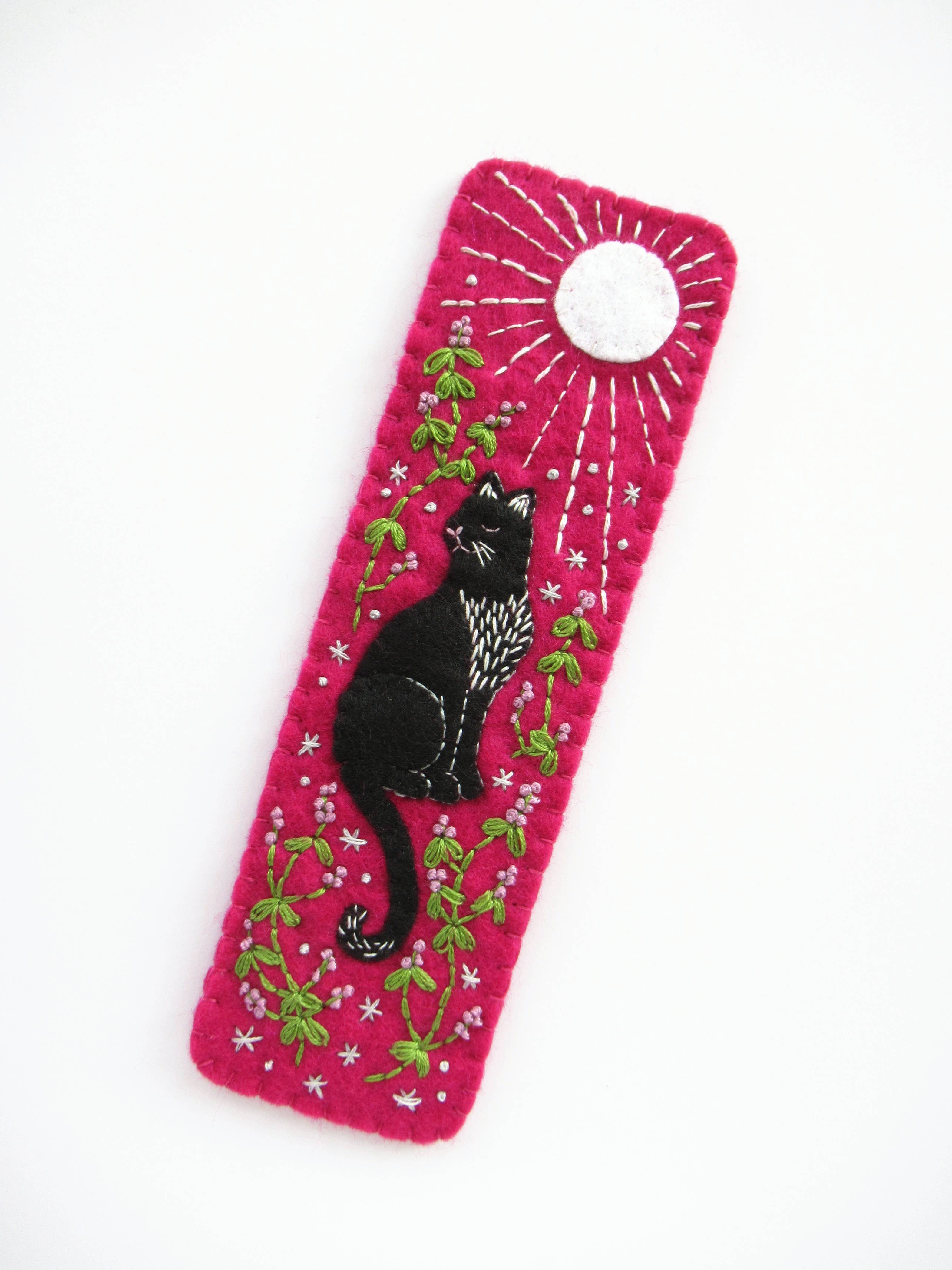 Black Cat Bookmark Felt Kit