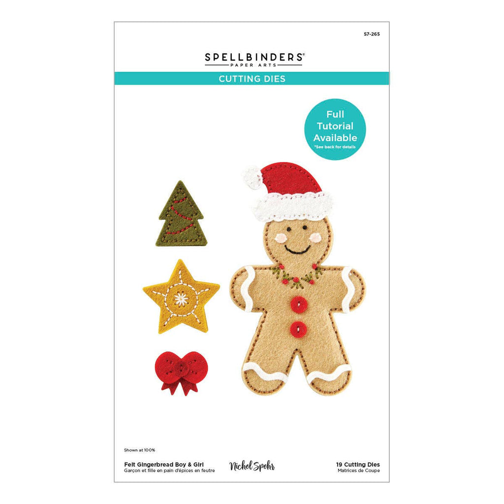 Gingerbread Boy & Girl by Nichol Spohr, Spellbinders Die