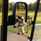 Golfing Badger Felt Ornament