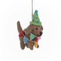 Party Pooch Felt Ornament