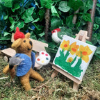 Painting Pooch Felt Ornament