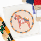 Dala Horse Red Needlepoint Ornament Kit
