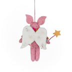 Penelope Porker Fairy Felt Ornament