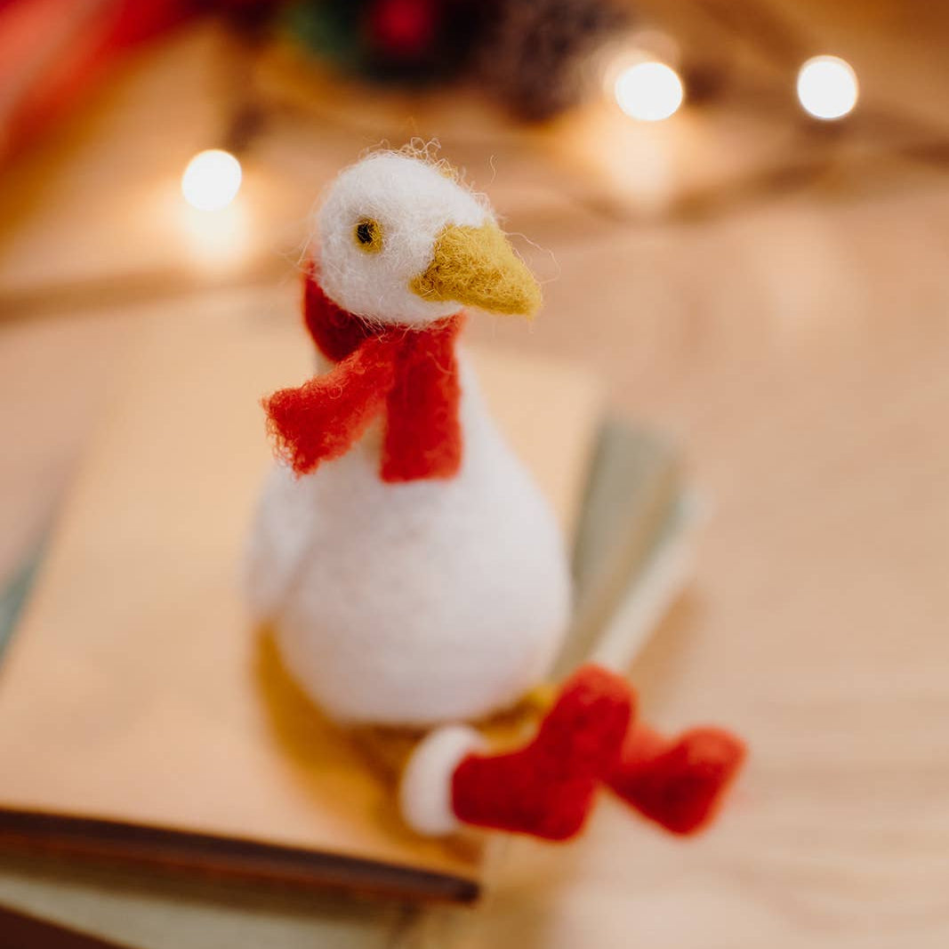 Winter Goose Needle Felting Kit