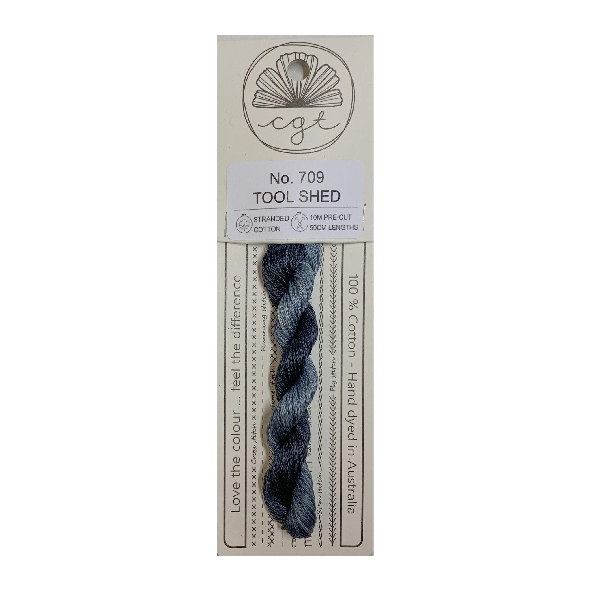 Variegated Floss, Tool Shed 709