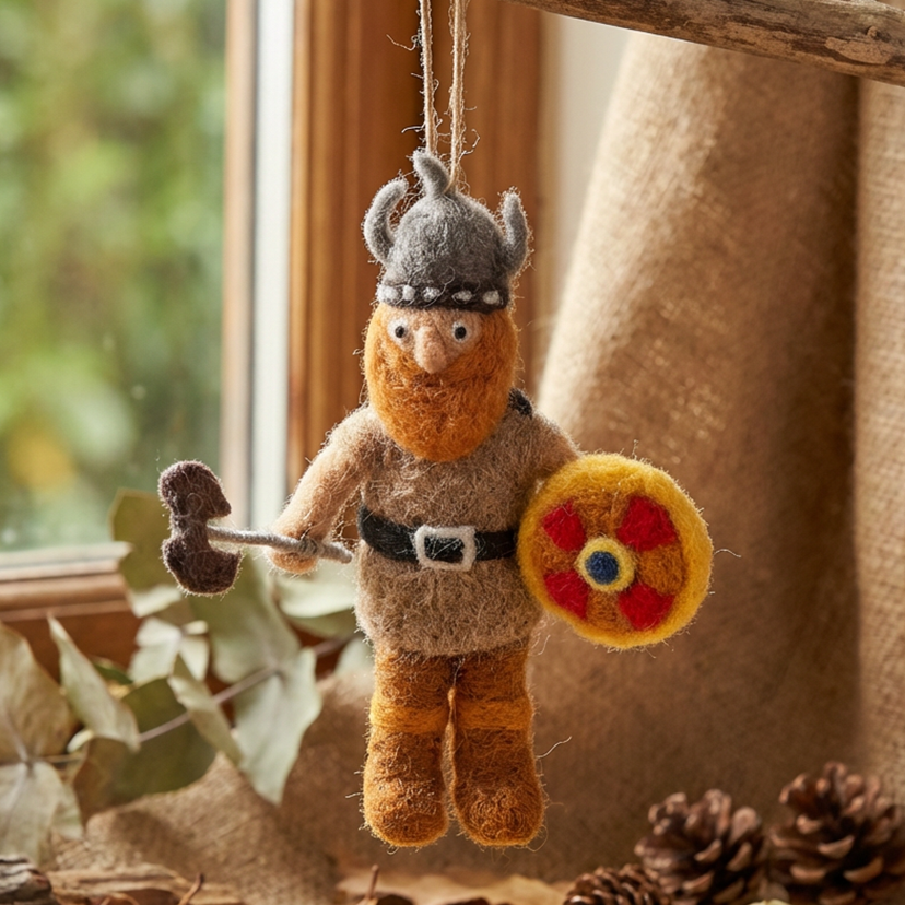 Sven the Viking Felt Ornament