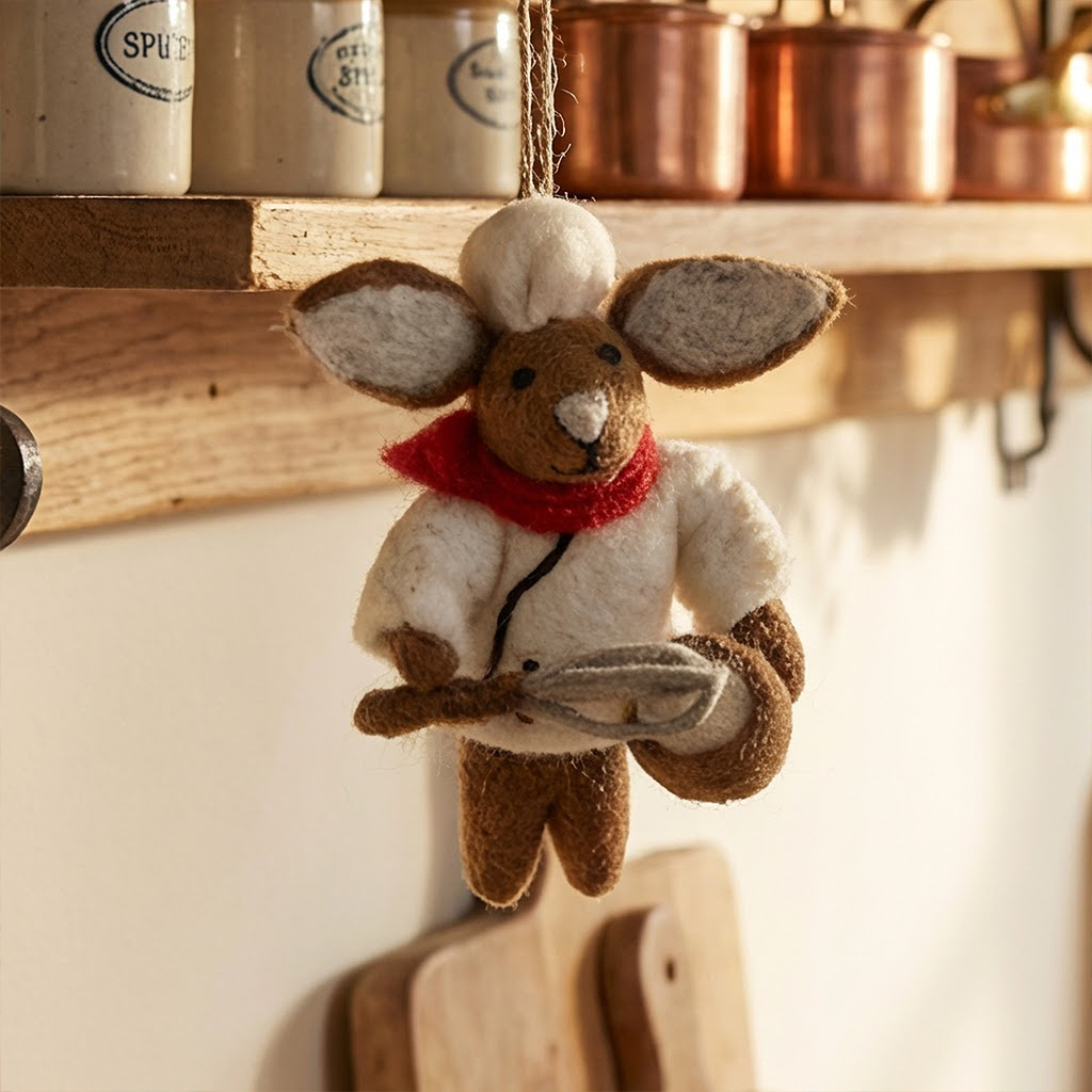 Penny the Patisserie Chef Felt Ornament