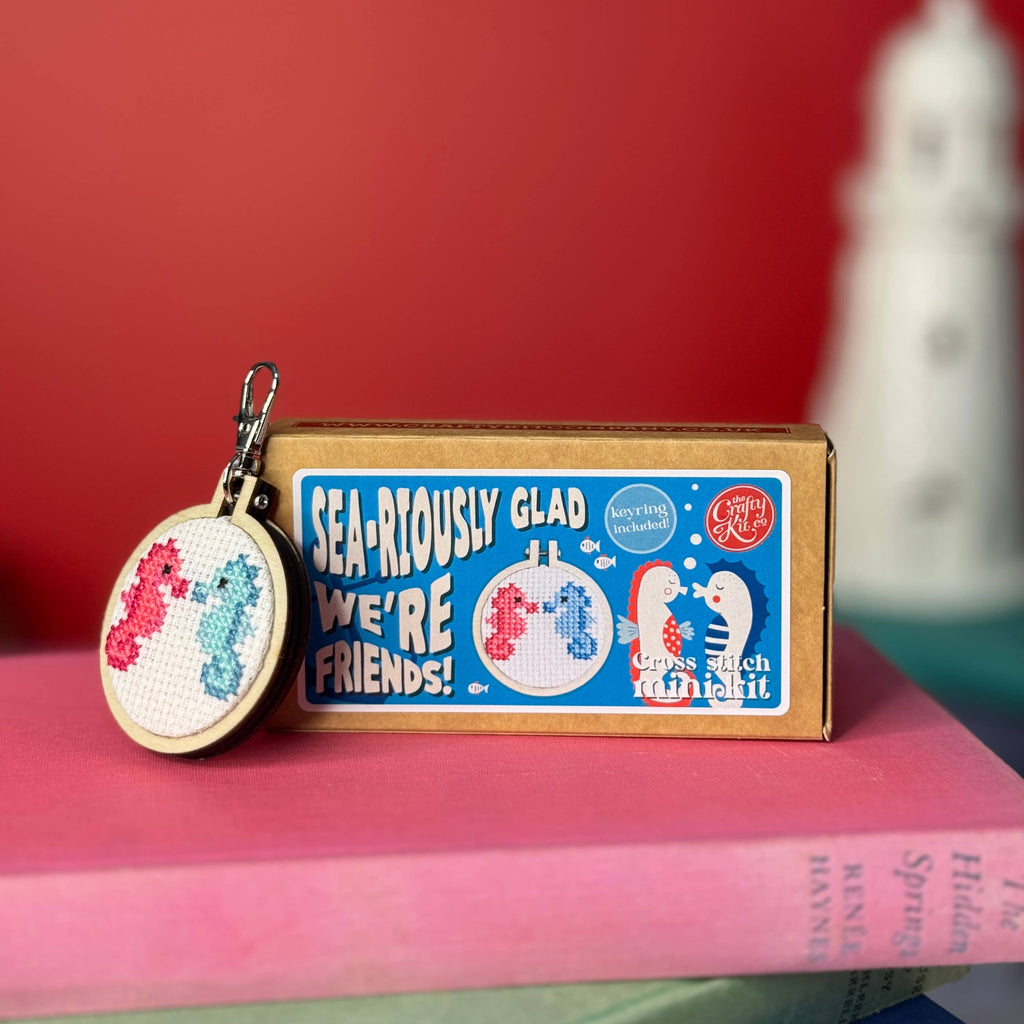 Seariously Glad We're Friends Mini Matchbox Cross Stitch Kit