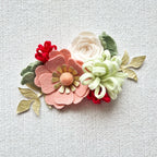 Mini Holly Jolly Holiday Felt Flower Kit