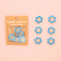 Blue Daisy Buttons