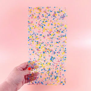 Acrylic Ruler in Confetti, 6" x 12"