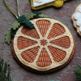 Dried Orange, Felt Ornament Kit