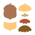 Acorn, SVG & PDF Digital Download