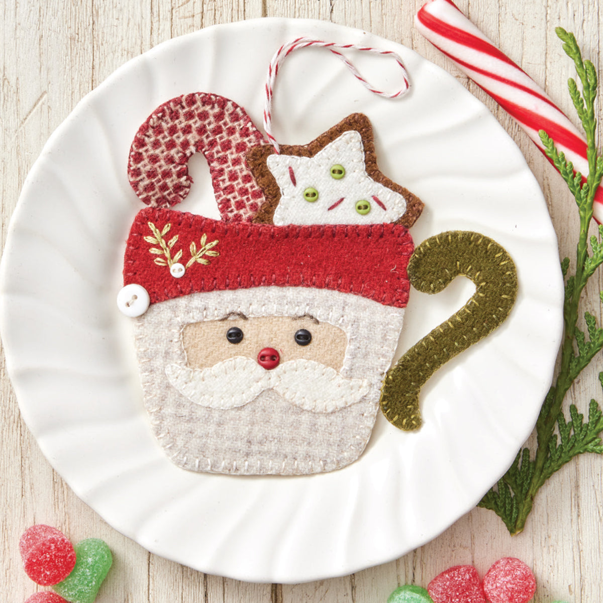 Saint Nick Cocoa Mug Pattern