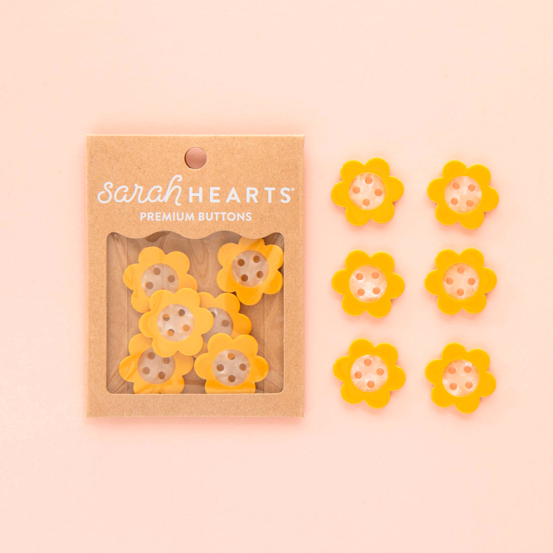 Yellow Daisy Buttons