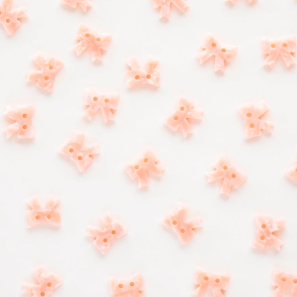 Pink Bow Buttons