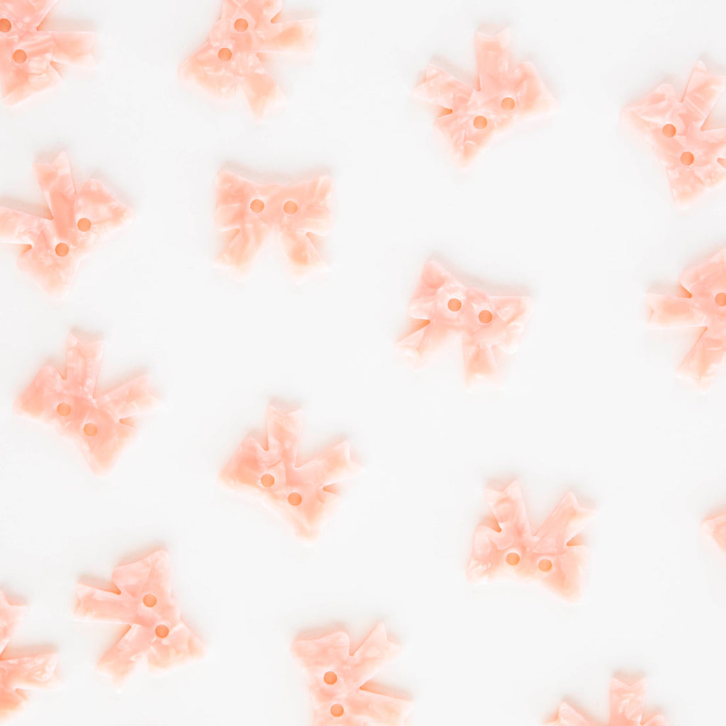 Pink Bow Buttons